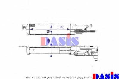 AKS DASIS 136480n -  масляный радиатор, двигательное масло